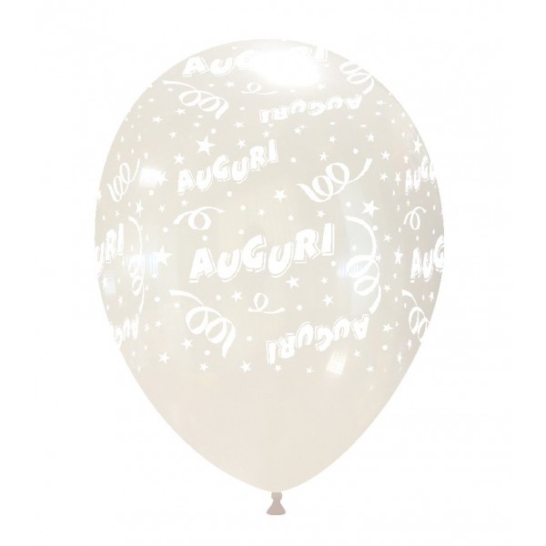 AUGURI 12" TRASPARENTE